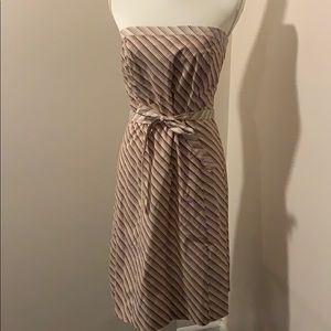 Super cute pin stripe strapless dress